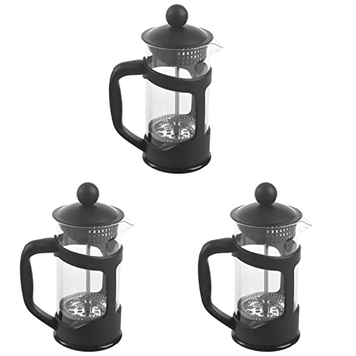 YGBWAOV 3X Máquina de Café Francés Prensa Francesa Pequeña para El Café de la Mañana Máximo Cervecero Café Con Filtración Superior