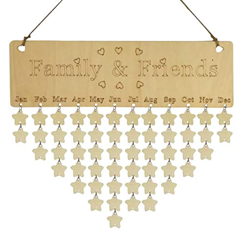 Swearshirt - Hanging Wood Calendar Birthday Reminder Board Birch Ply Plaque Sign Family Friends Diy 5o109 - Wood Quotes Tags Small Signs Family Plaques Table Hanging Decor Birthday Script Es