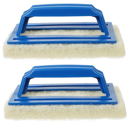 BESPORTBLE 2pcs Pool Wall Brush Utility Brush for In-ground Pool Cleaning Tool Comfort Grip