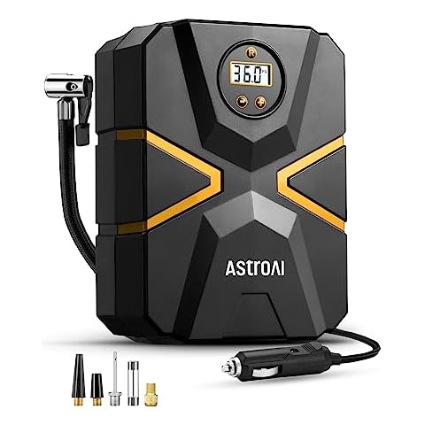 AstroAI 12V Digital Tyre Inflator with Auto Shutoff Cover