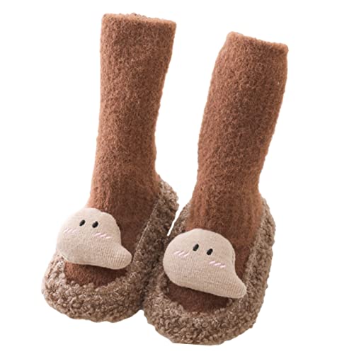 Toyvian Non-Slip Baby Socks Baby Floor Socks for Newborns Toddlers Anti Slip Ankle Socks Cartoon Design Easy to Wear
