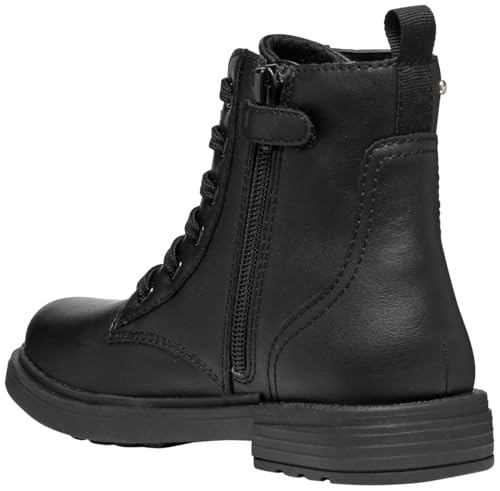 Geox Eclair Girl (Toddler/Little Big Kid) Ankle Boot, Black, 10.54