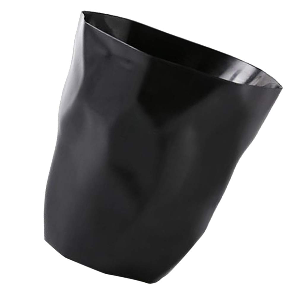 LOVIVER Kreativ Abfalleimer, Büro Mülleimer, Abfalleimer Kreativer Papierkorb, Großer Papierkorb für Büro, Küche& Schlafzimmer, Papiermülleimer, Schwarz groß