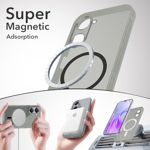 Image of Jkobi Lifetime Anti-Yellow MagSafe Compatible Clear Back Cover Case for Vivo Y28s 5G | Vivo T3 Lite 5G (Sleek Hard Crystal | Shockproof and Camera Protection)