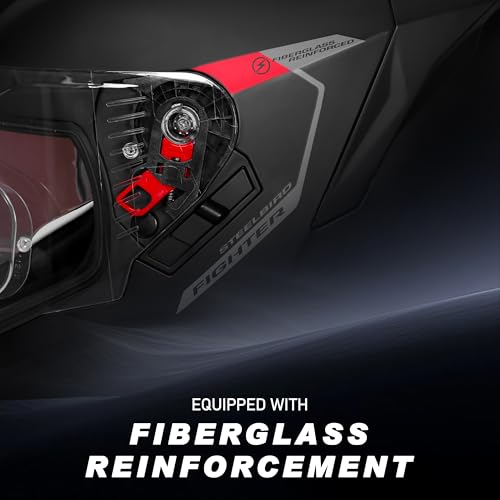 Image of Steelbird Fighter ECE 22.06 SB-120 Gen-Z Helmet with Pinlock-30 | Inner Sun Shield | Extra Chrome and Smoke Visor