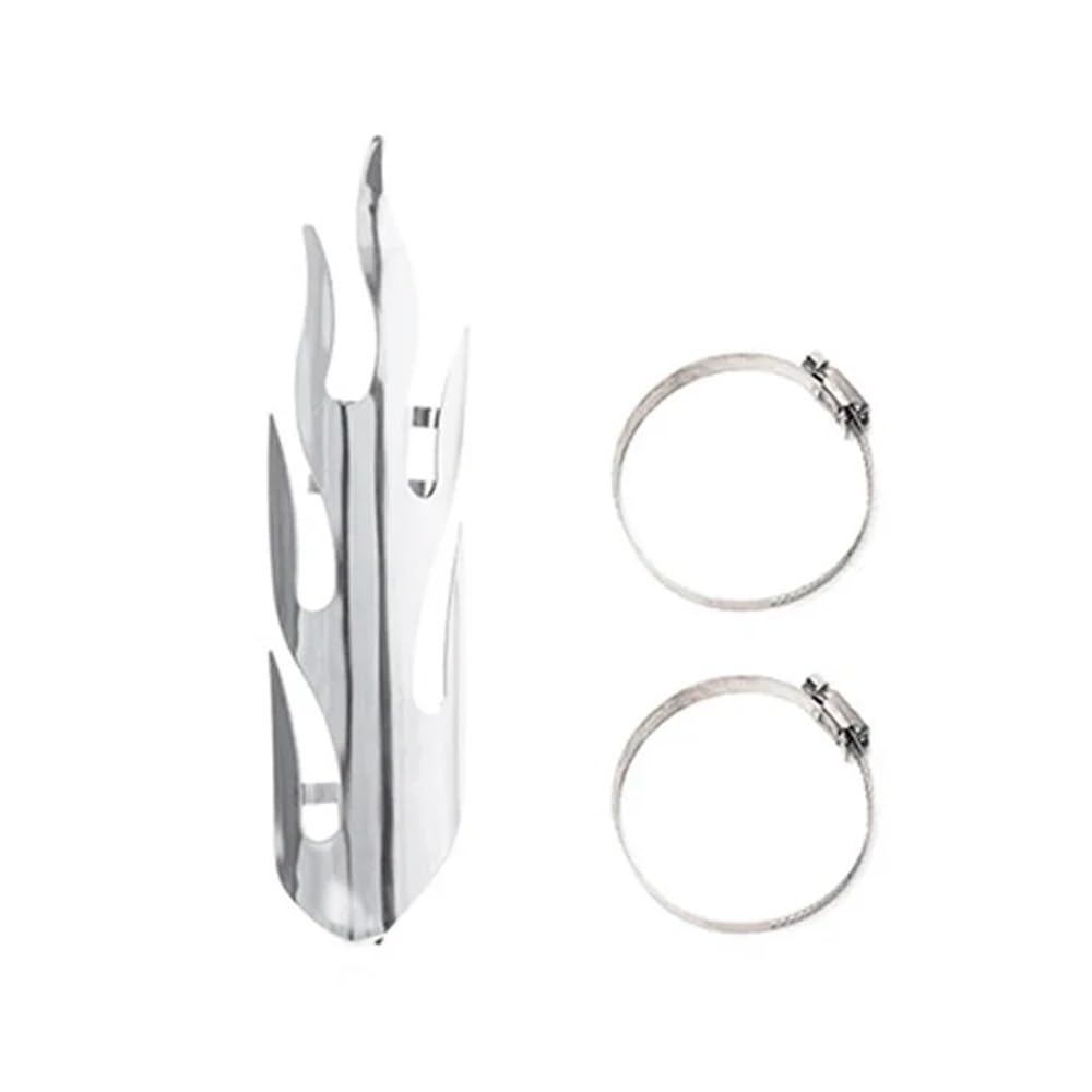 1PC Copertura Protettiva per Scudo Termico del Tubo di Scarico del Silenziatore della Motocicletta per Chopper per Cruisers(Color-S)