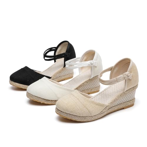 Pantoufles confort plateforme dotées d'une semelle compensée et d'un tissu mesh extensible - 7