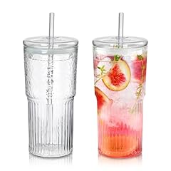 Clear glass tumbler