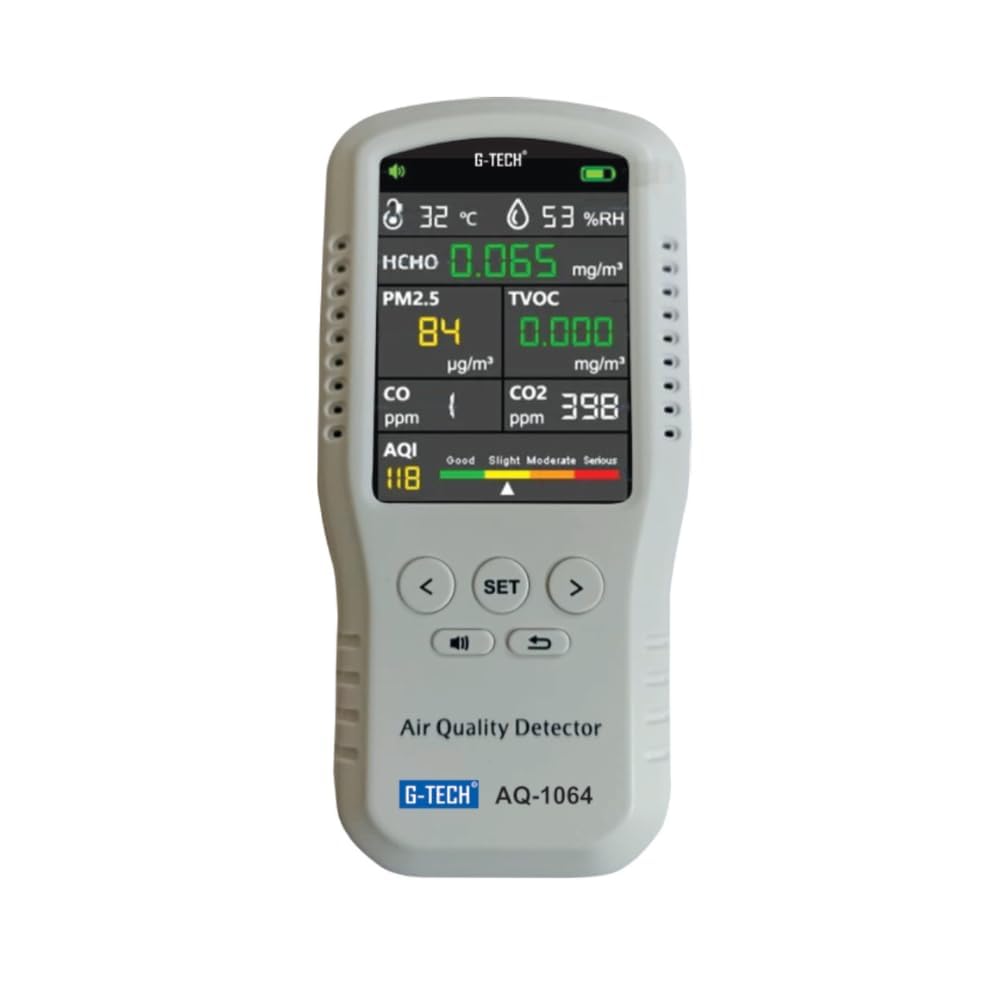 Air Quality Detector AQ-1064, Multi-Sensor Monitor for PM2.5, HCHO, TVOC, CO2, Temperature and Humidity, 3.2-inch LCD Display, Sold by Techno Instruments BANGALORE-image-27
