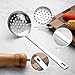 Berglander Kitchen Skimmer Slotted Spoon - Stainless Steel Spider Strainer for Straining Pasta/Cooking/Frying, Durable Rust-Resistant Kitchen Utensils Skimmer Ladle