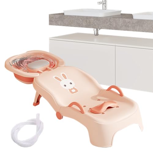 Lavage de cheveux pour enfants sans eau dans les yeux grâce au bac pliable à maison