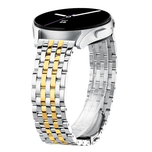 �h���b�V�[�o���h Samsung Galaxy Watch 7/6/5/4 40mm Active 2 FE 40mm 44mm/Watch 6/4 Classic/5 Pro/3�p 20mm �X�e�����X�X�`�[�� ���^�� Samsung Watch�o���h 
