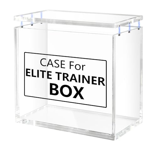 Blaithom Elite Trainer Box Acrylic Case,8mm(0.31in) Ultra Thick Stackable Acrylic Display Case,ETB
