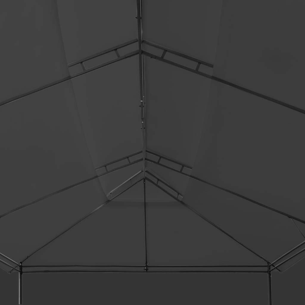 Pawilon z zasłonami, 600 x 298 x 270 cm, rama z rur stalowych, dach poliestrowy, odporny na promieniowanie UV, namiot ogrodowy z częściami bocznymi, ochrona przed deszczem i słońcem, na