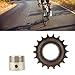 PerGar 18t Single Speed Freewheel, 18t Threaded BicycleFreewheel, with 13mm Connector Single Speed Freewheel, Cycling Replacement Accessory