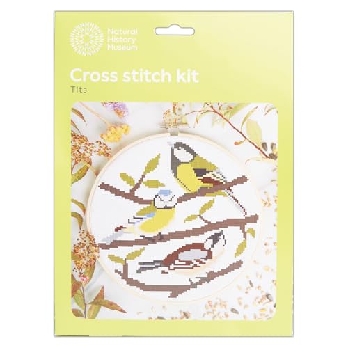 Kit broderie point de croix mésanges pour vos moments de détente