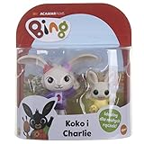 Bing 3576 Figura Set 2 Pack: Charlie i Coco Bunny Conejo Juguete de Colección para Niños 7-9cm