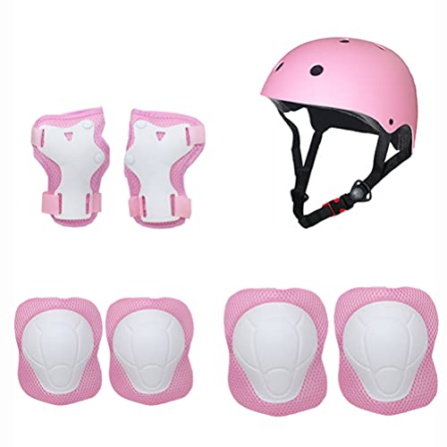 Garneck Conjunto infantil de engrenagem para crianças, capacetes, joelheiras, capacetes, cotoveleira