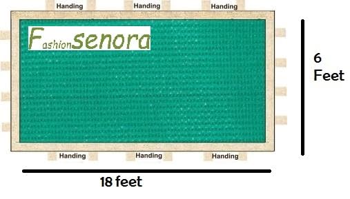 Image of Neewar Stitched Green Shade net for Terrace, Garden, Green House, Balcony & Gardening Multipurpose 75% UV Sun Protected -Size 6x18 Feet