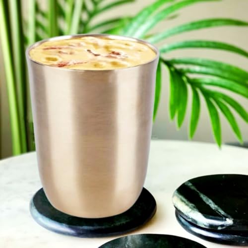 Image of SPS International Pure Kansa(Bronze) Glass Tumbler(1Piece) Perfect for Water Juice Milk tea coffee Beverage Serving. Gift for your loved once on special occasions and festive. Charm your dinning area.