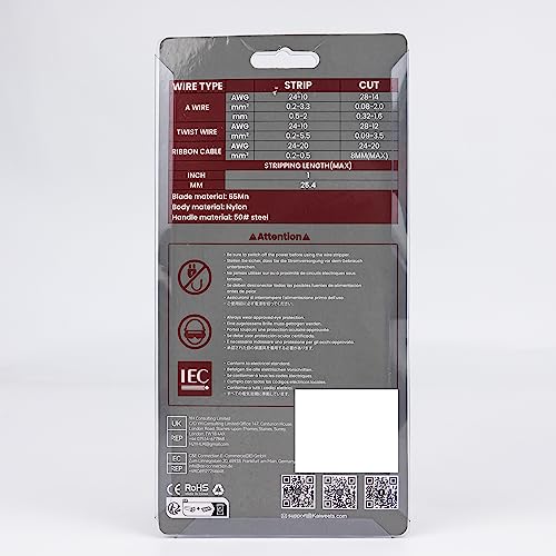 KAIWEETS Insulated Wire Stripper, Adjustable Cable Stripping Tool Eagle Beak Design, Professional Wire Cutter for Stranded Wire Industrial, Home Appliance, and Automotive Electrical Repair - Image 9