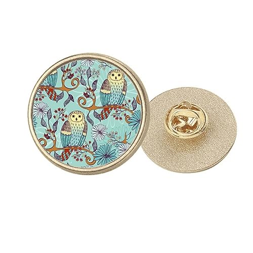 Broche ronde en métal doré, le cadeau idéal pour amoureux des animaux