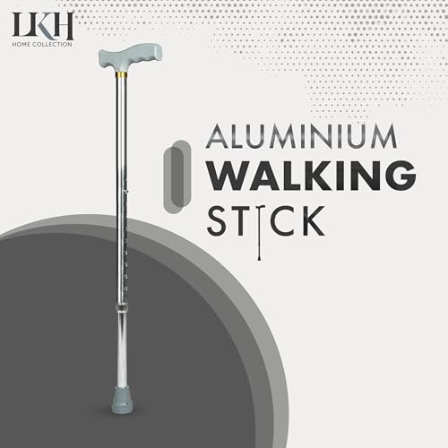 Lkh Walking Stick Lightweight 28-38 Inches Aluminum Walking Cane For Seniors & Adults – Adjustable Walking Stick With Comfortable Handle & Anti-Skid Base - 2