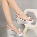 Sandalias Mujer Verano 2019 cuña Bohemias Casuales Zapatillas Hebilla Romanas Rhinestone Playa...