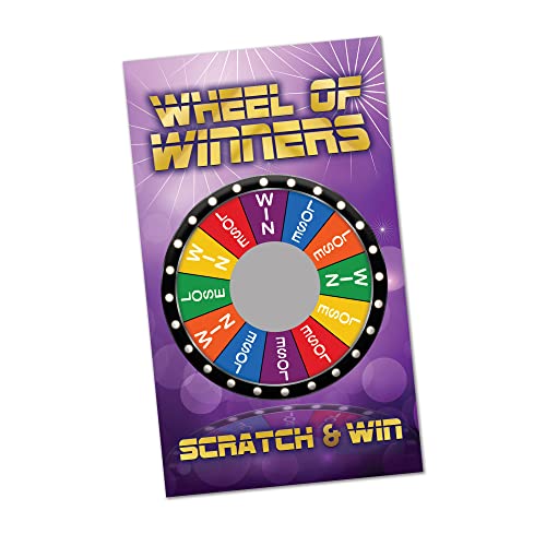 PROMO PRINTING GROUP, INC. Wheel of Winners Scratch Off Cards - (30 Cards)