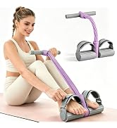 Rantuia Resistance Bands with Handles, Adjustable Foot Pedal Resistance Band, 6-Tubes Pure Natura...