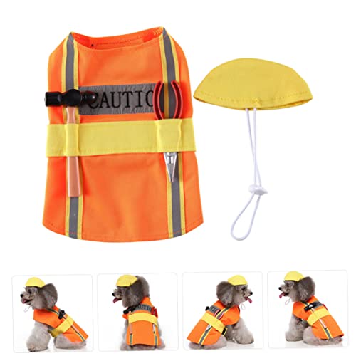 Disfraz para perro Abaodam talla M color naranja miniatura 2