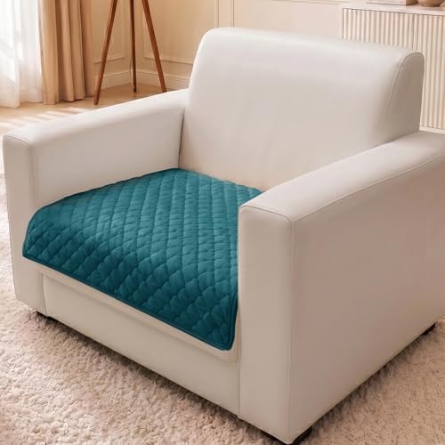 Image of Story@Home Premium Quilted Anti Slip Sofa Cover Mats for L Shape and 1 /2 /3 Seater Sofa. Make Your Own Sofa Cover Set, 70(D) x 60(L) cm - Teal