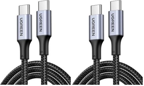 Image of UGREEN 100W USB C to USB C Cable, Fast Charging Cable, 4-Pack, 10ft, Black