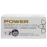 Incluye: Cleasing shampoo + power gold shampoo + power gold purifying shampoo + power gold repair shampoo + power gold shine mask + power deep repair + gorro + guantes + paso a paso.