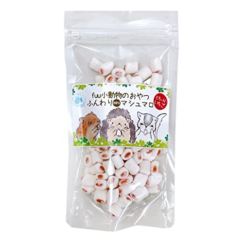 [fuu] 小動物のおやつ ふんわりminiマシュマロ ハムスター モモンガ ハリネズミ (25g, とろ～りいちご)