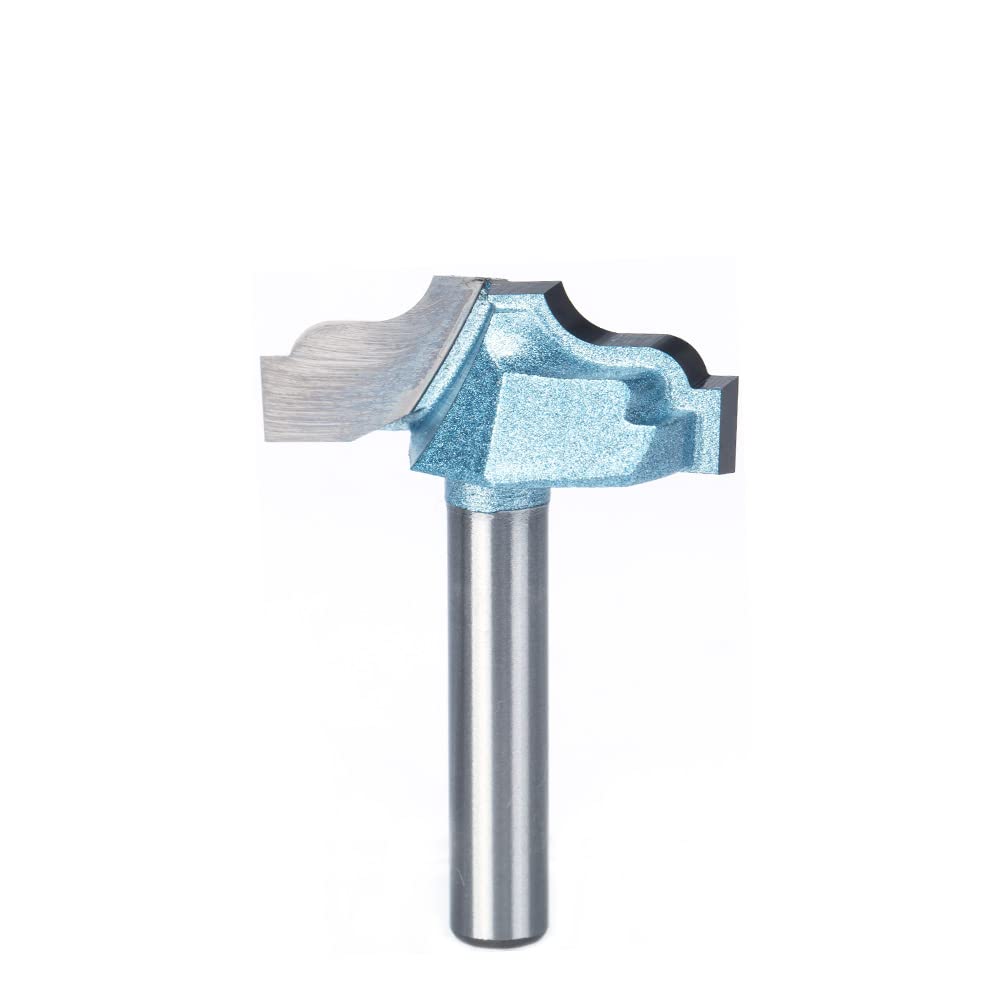 HUHAO 1/4 Inch Shank Router Bit Woodworking Cutter Tool for Door Window (NO.9155; 1/4*25)