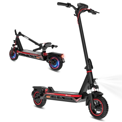 EVERCROSS A1 Monopattino Elettrico per Adulti da 500W, Controllo App per Monopattino Elettrico Pieghevole da 10',...