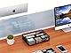 EasyPAG Metall Schubladen Tablett Stiftablage Schreibtisch Organizer Stiftehalter Stiftköcher Utensilienschalen Büro Organisation Zubehör Ablage,Schwarz