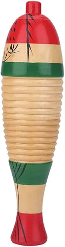 Miniatura 2 de Bnineteenteam Instrumento de percusión Guiro de madera en forma de pez con raspador