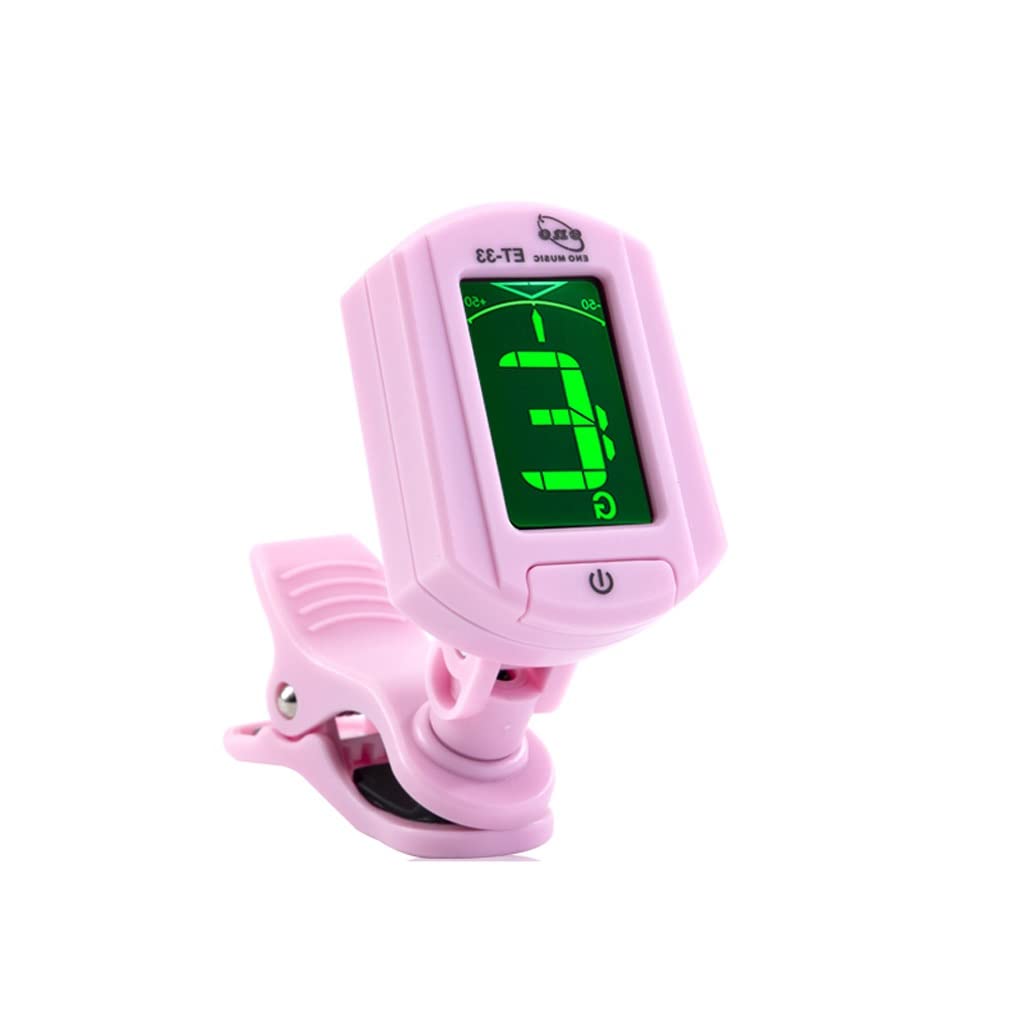 JJJ Tuner for Chitarra Portatile Tuner di Alta qualità Ukulele Violin Tuner elettronico Automatico Durevole (Color : Pink)