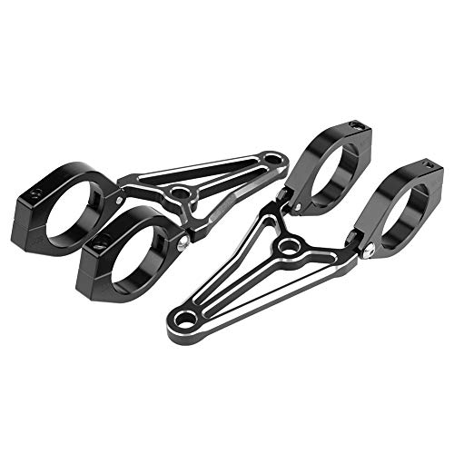 KIMISS 1 Pair Aluminum Motorcycle Motorbike Headlight Mount Bracket Fork Head Lamp Holder