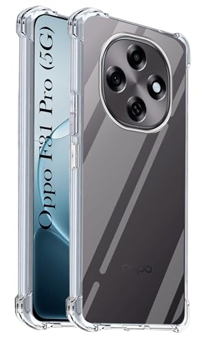 Image of Jkobi Shockproof Crystal-Clear Back Cover for Oppo F31 Pro (Anti Yellow Case | Drop & Camera Protection | Hard Polycarbonate)