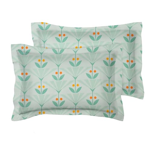 Image of BSB HOME 180 TC Premium Cotton Pillow Covers | Regular Pillow Cases | Set of 2 Pieces Pillow Covers only King Size (Pink Sky Blue, 20 x 30 Inches)