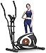 Crosstrainer für Zuhause, Ultraleiser Magnetischer Ellipsentrainer, Unterstützt Bluetooth-Fitness-App mit 16 Einstellbaren Widerstandsstufen, 6KG Schwungrad, LCD-Monitor, Geräte- und Flaschenhalter