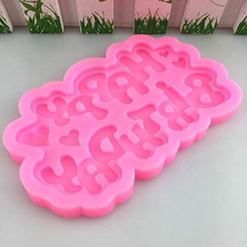 Miniatura 4 de Moldes de silicona de feliz cumpleaños - Moldes de pastel de chocolate para letras y alfabeto