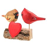Décoration en bois – cette figurine d'oiseau unique possède des bords lisses, agréable toucher et sans danger pour la santé. décorations d'oiseaux pour la saint-valentin