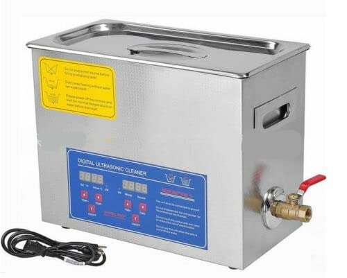 6.5L Ultrasonic Cleaner Heater Digital 180W Jewelry Watches Dental & Tattoo