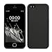 kwmobile Handyhülle für Apple iPhone SE (1.Gen 2016) / iPhone 5 / iPhone 5S Hülle - TPU Case - Kabelloses Laden - Schutzhülle Cover in Schwarz matt