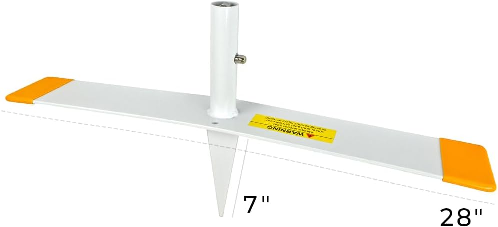 AGORA Aluminum Rebounder, White, 7 x 14-Feet
