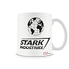 The Avengers Mok Stark Industries Logo Officieel nieuw Wit 11 fl oz Ceramic Mok